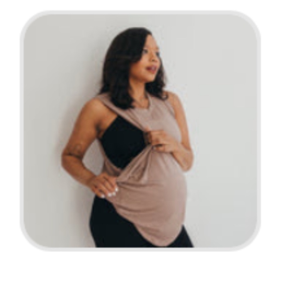 Bamboo Breeze Breastfeeding Tank-WHITE